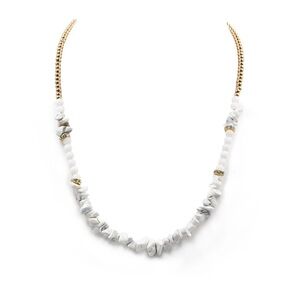 NWT Kinsley Armelle Cluster Collection Moxie Necklace Pepper Howlite Stone